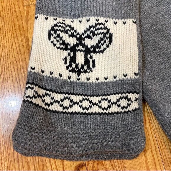 Aritiza-100% Lambswool Logo Knit Scarf - Picture 2 of 4